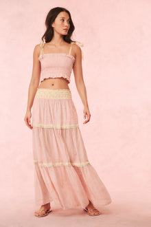 Phia Cotton Mixed Print Maxi Skirt | Taffy Twist