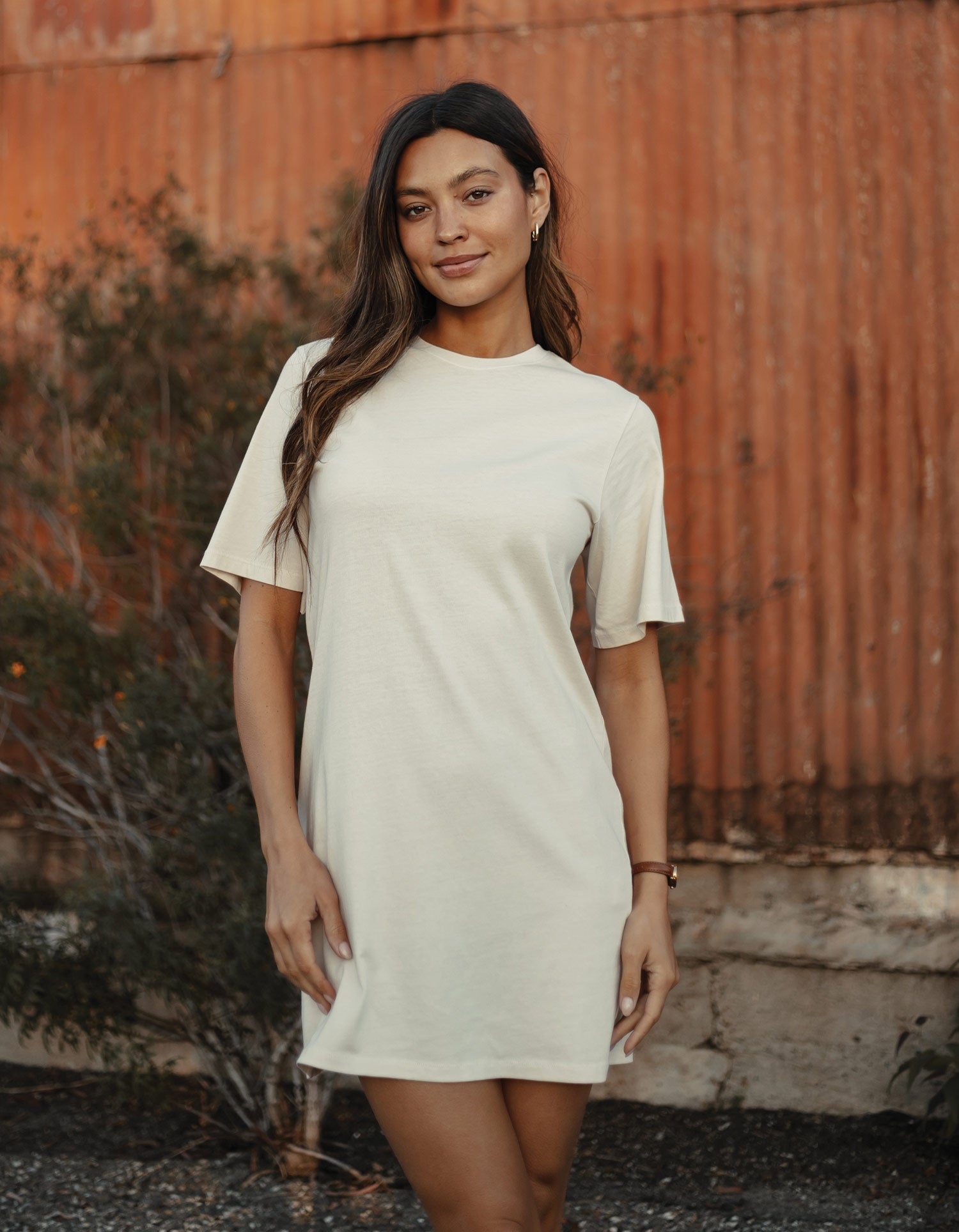 Women | Normal Jersey T-Shirt Dress | Canvas