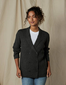 Women | Dillon Knit Blazer | Charcoal