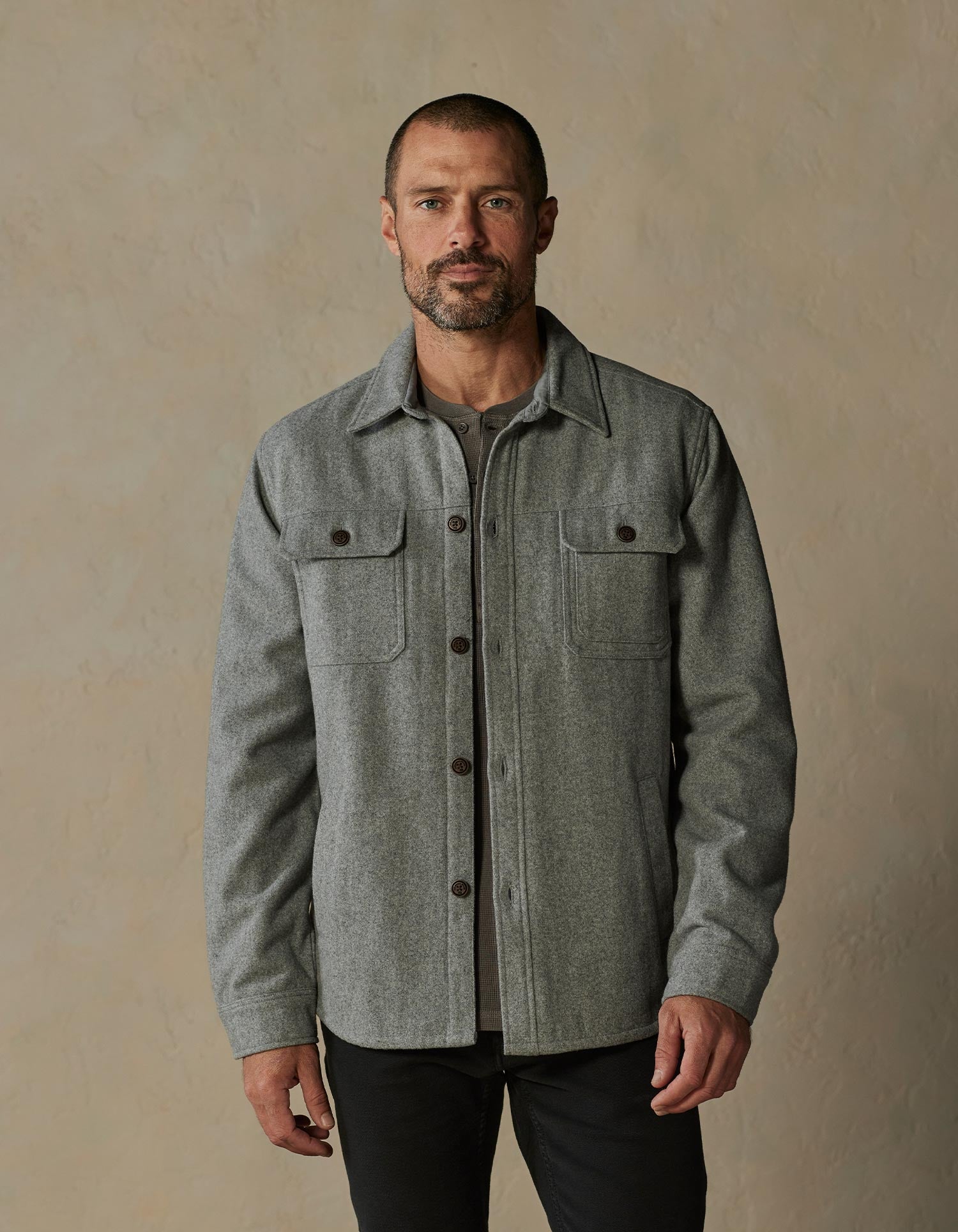 Men | Brightside Flannel Lined Workwear Jacket | Ash