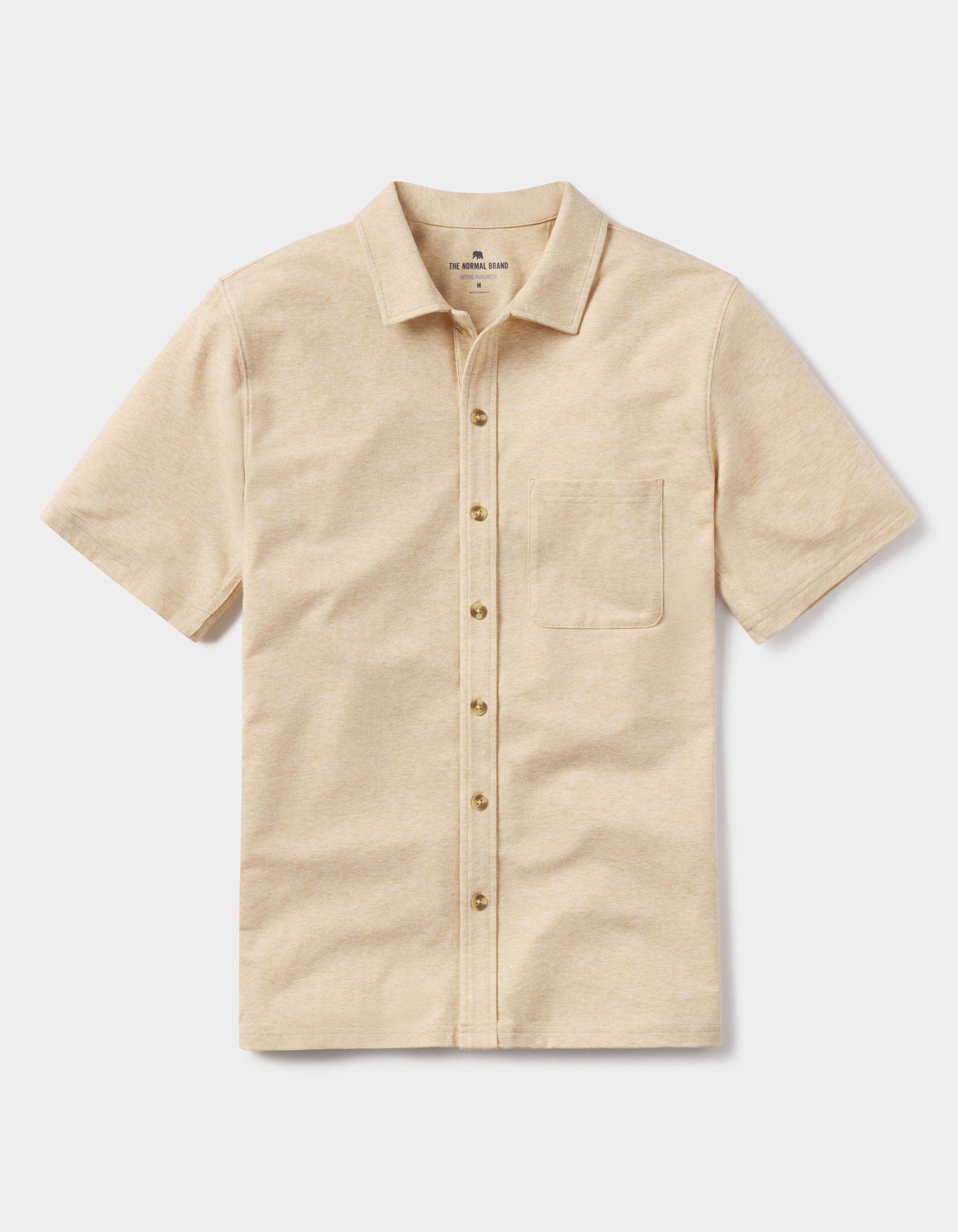 Men | Active Puremeso Weekend Button Down | Iced Latte