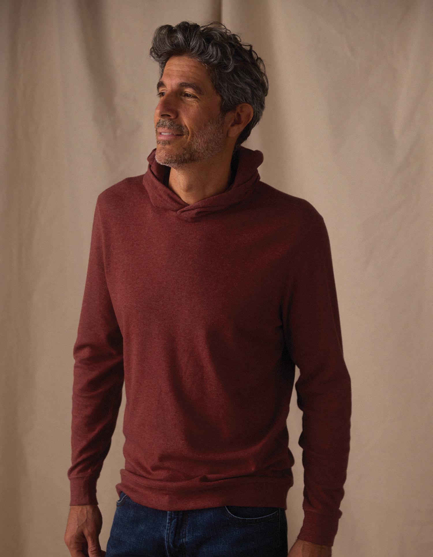 Men | Puremeso Essential Hoodie | Redwood
