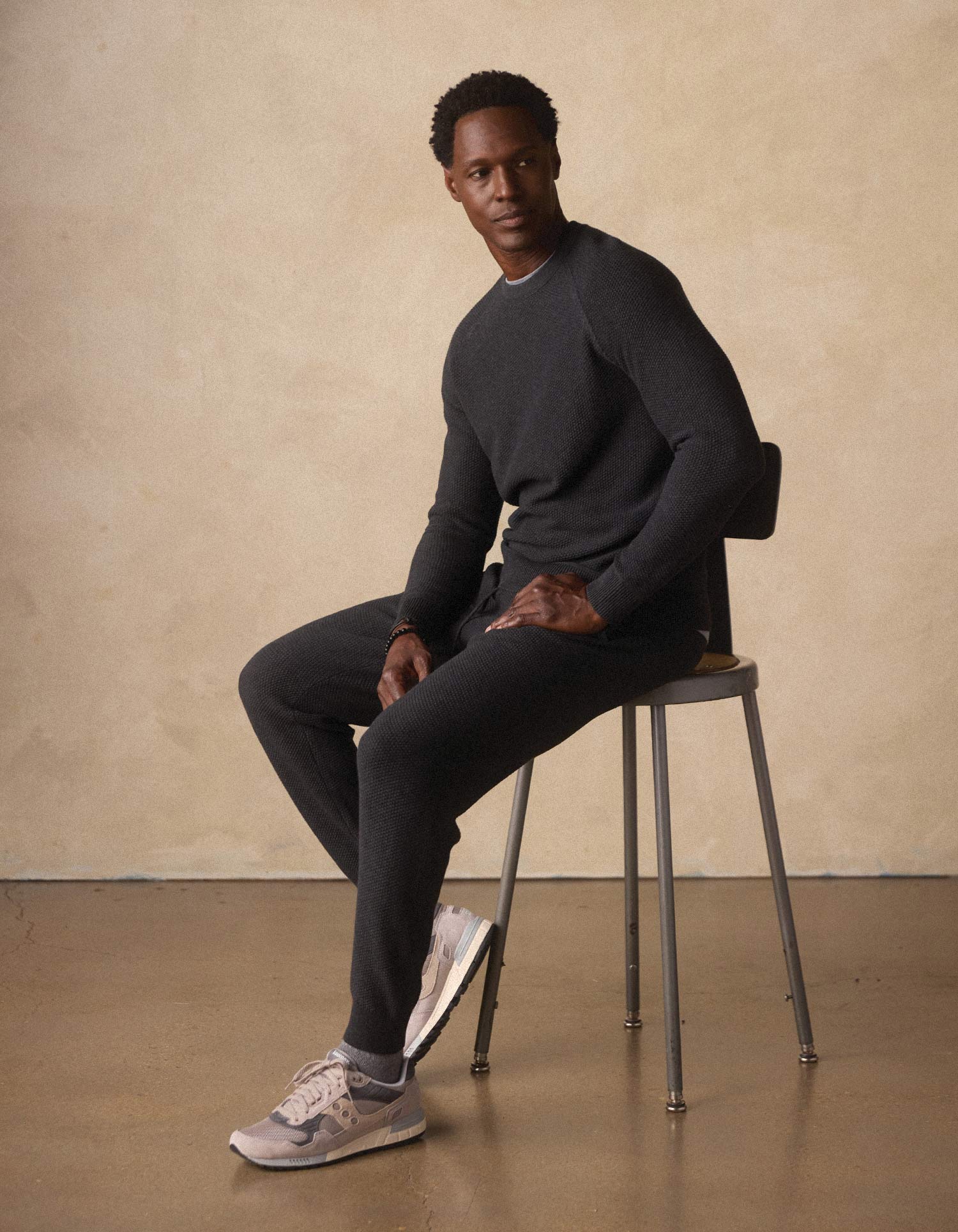 Men | COOLMAX® Textured Jogger | Dark Charcoal