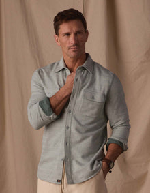 Men | Textured Knit Shirt | Juniper