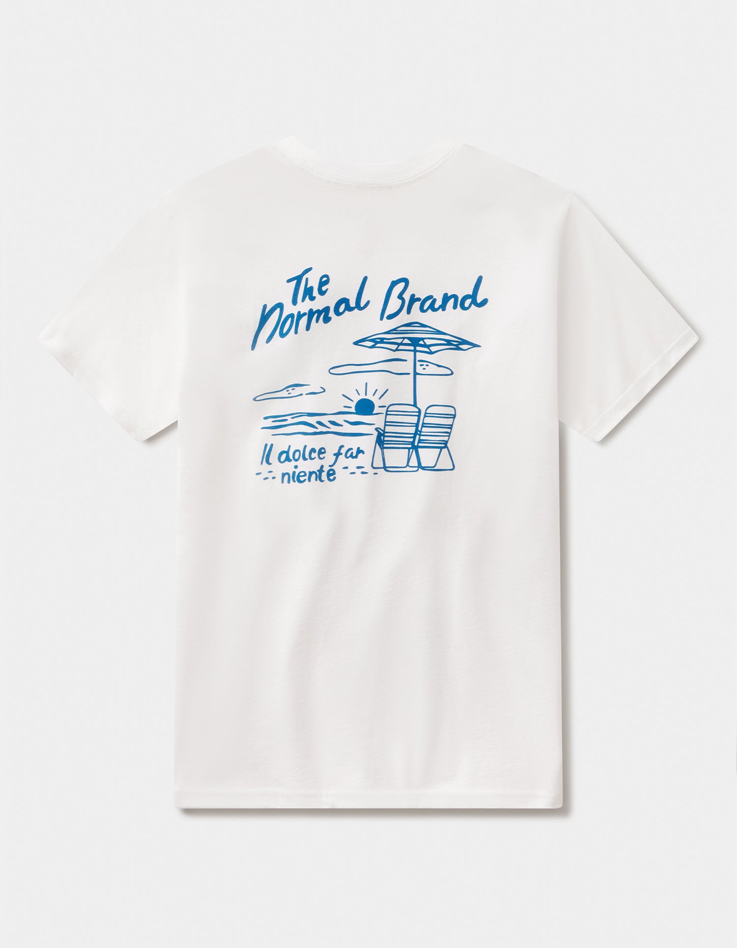 Men | Summer Postcard Tee | White