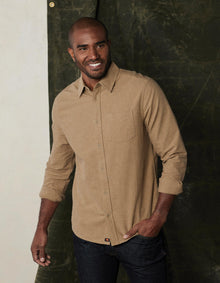 Men | Fairbanks Chamois Button Up | Toasted Chestnut