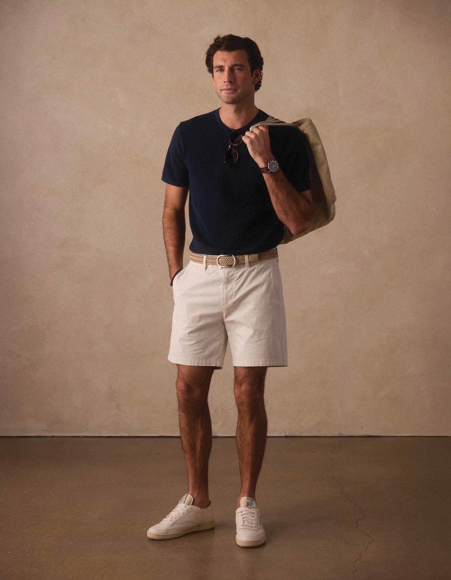 Men | Stretch Chino Short | Stone