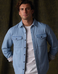 Men | Big Jake Shirt | Light Indigo