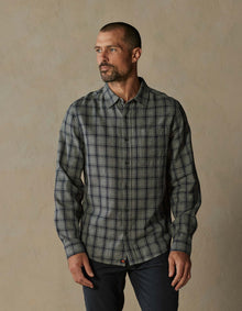 Men | Nikko Button Up Shirt | Ink Plaid