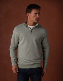 Men | Puremeso Weekend Quarter Zip | Sea Glass