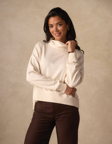 Women | Puremeso Funnel Neck Pullover | Fossil