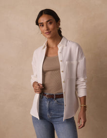Women | Kalo Weekender Overshirt | Ivory