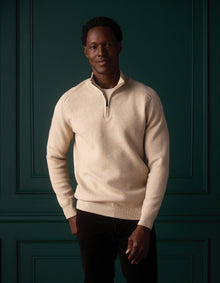 Men | Cooper's Landing Quarterzip | Oatmeal