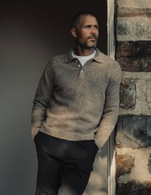 Men | Homebound Polo Sweater | Toasted Chestnut