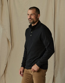 Men | Puremeso Button Popover | Black