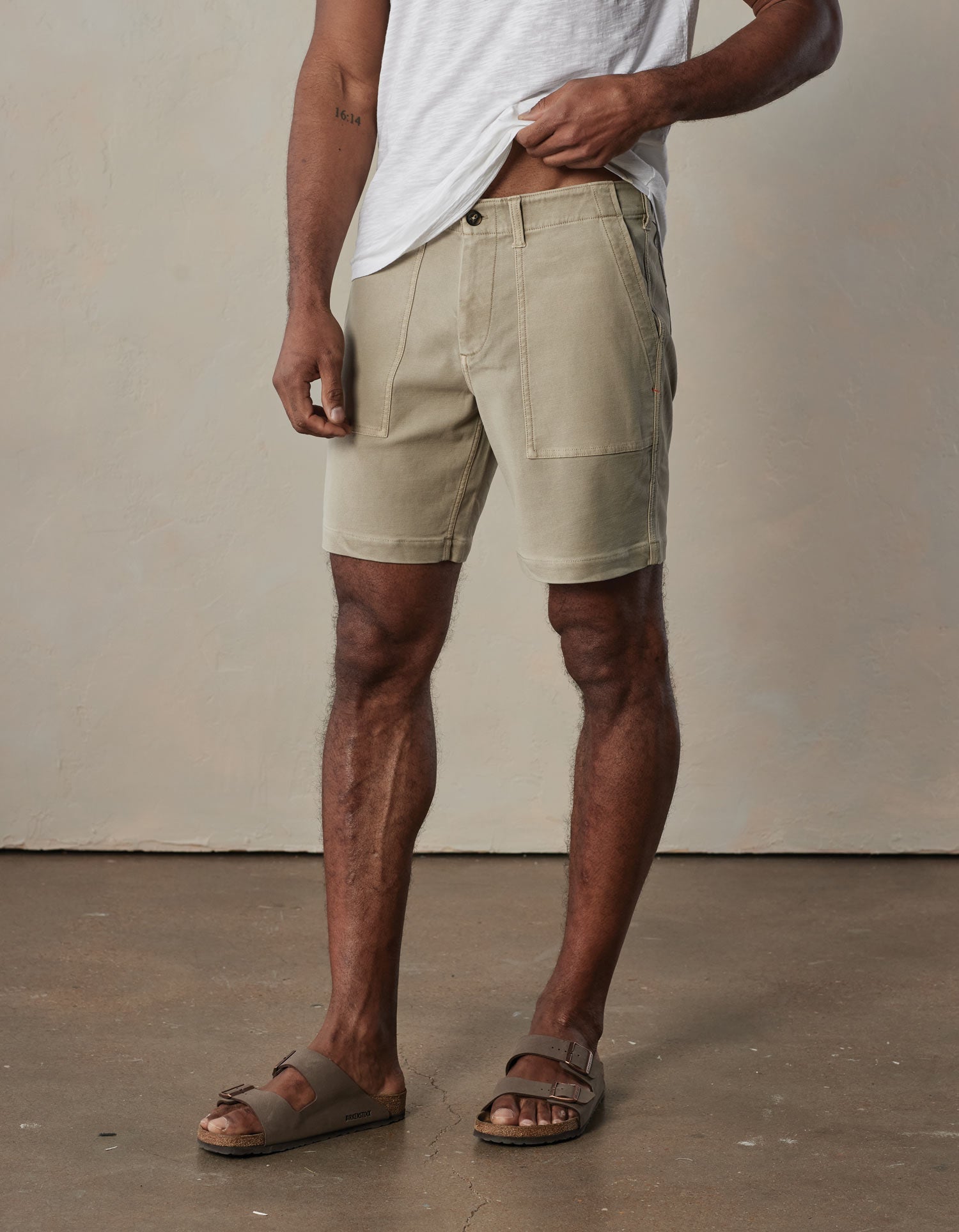 Men | Comfort Terry Utility Short | Sand Dune
