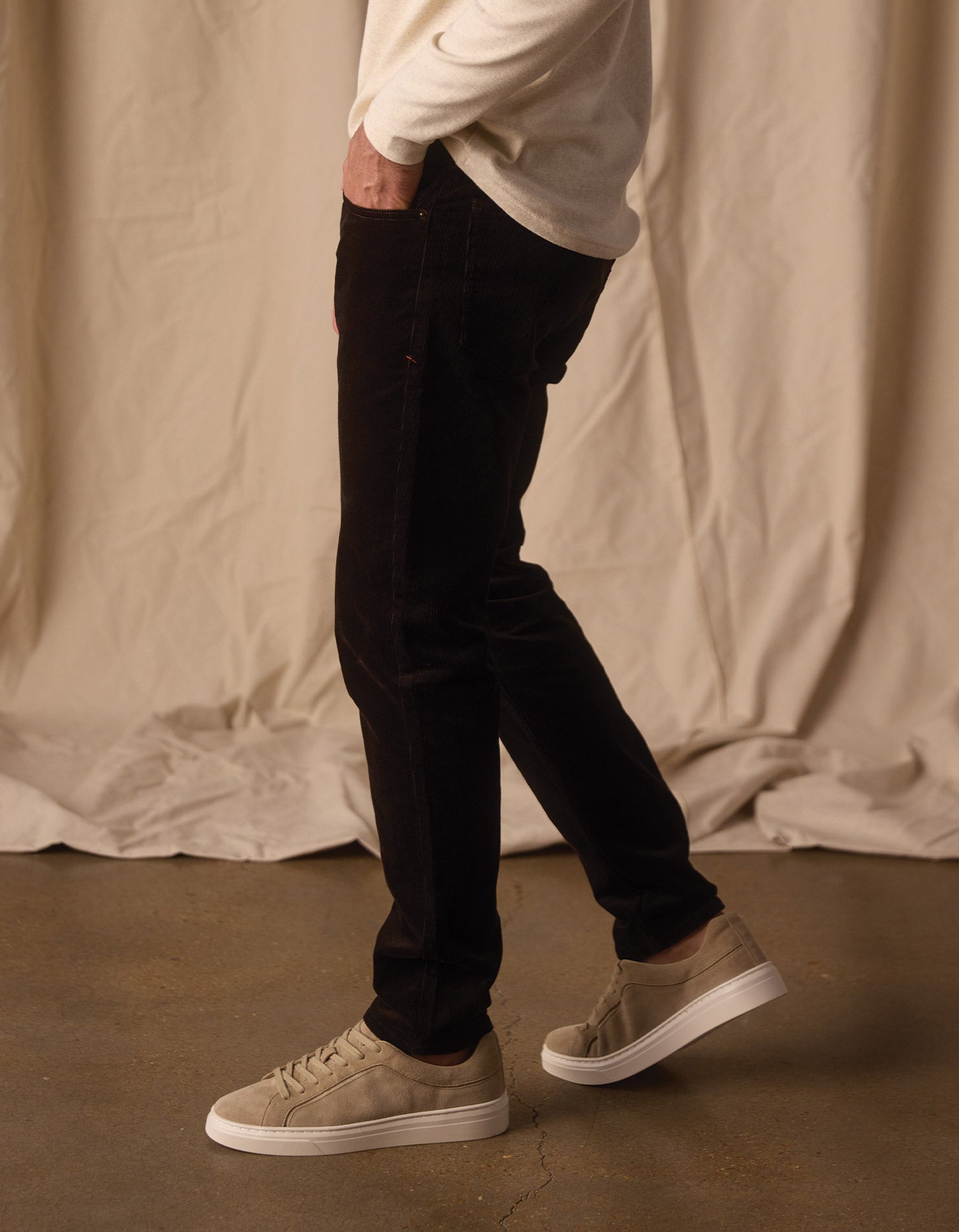 Men | Comfort Cord Pant | Dark Brown