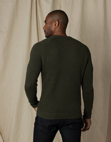 Men | Moss Stitch Crew | Oakmoss