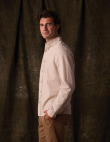 Men | Nikko Classic Button Up | Tan Plaid