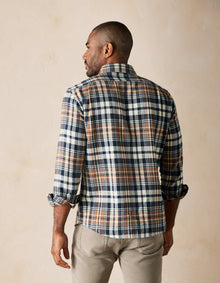 Men | Hudson Double Brushed Flannel | Cedar Plaid