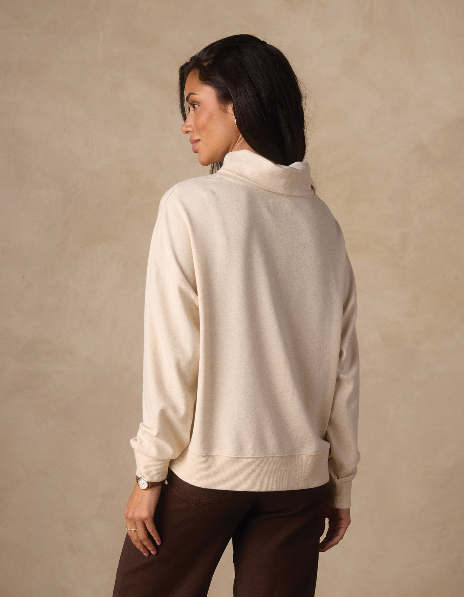 Women | Puremeso Funnel Neck Pullover | Fossil