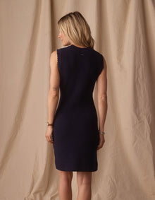 Women | Quinn Knit Mini Dress | Navy