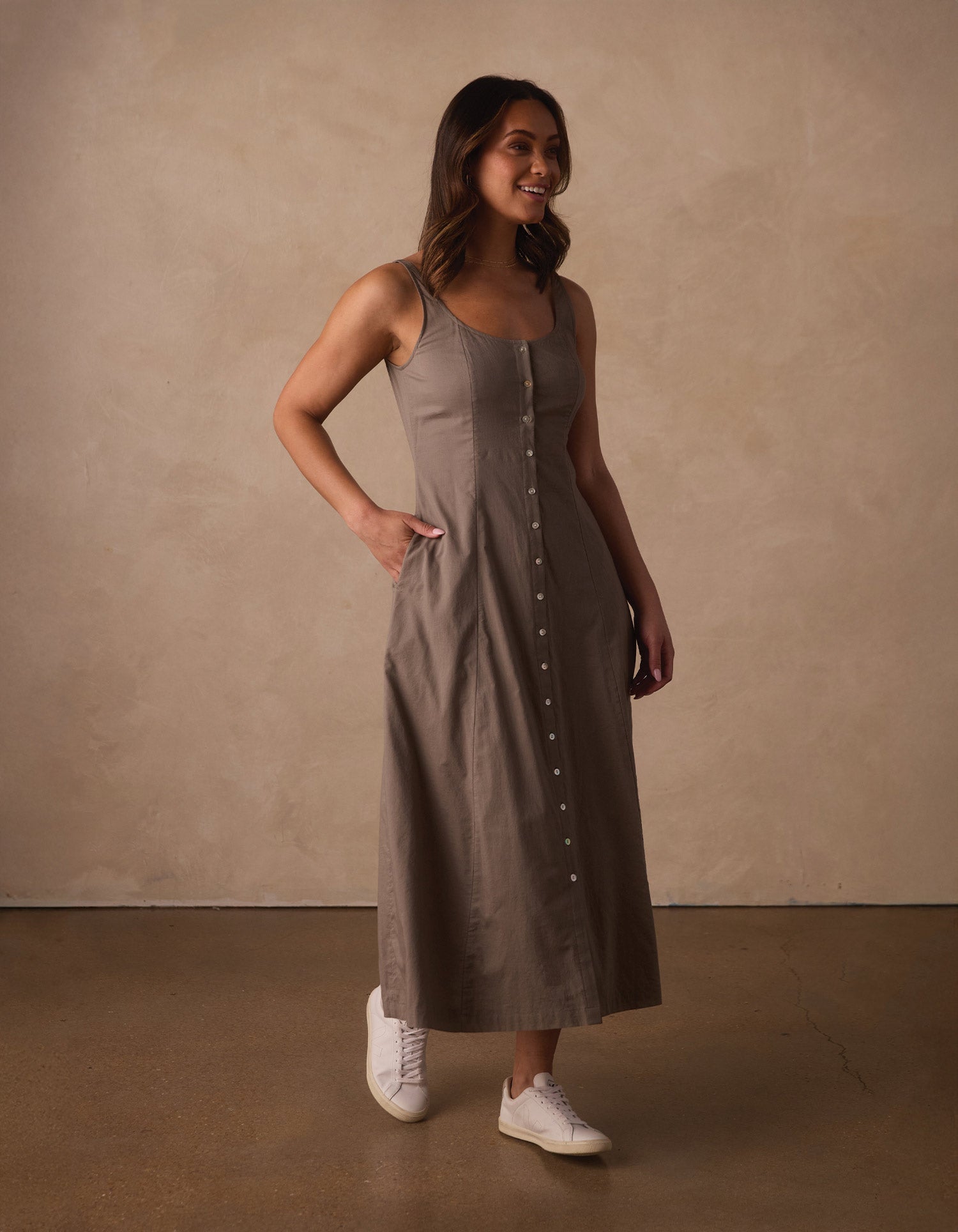Women | Eleanor Dress | Moss