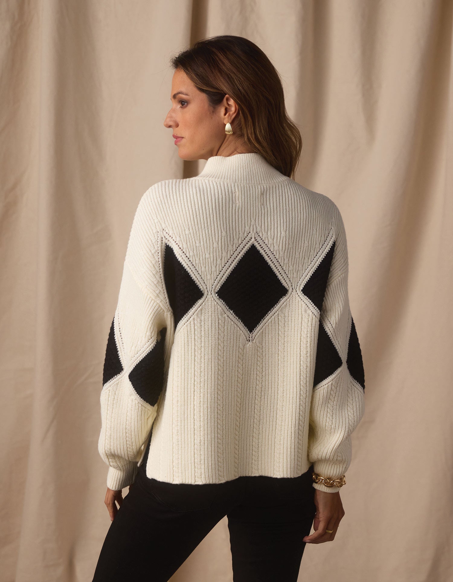 Women | Celeste Sweater | Cream/Black