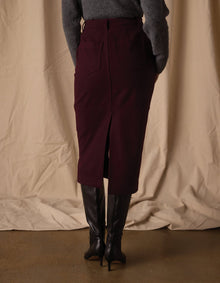 Women | Brightside Midi Skirt | Port Wine