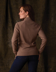 Women | Puremeso Weekend Snap Pullover | Taupe