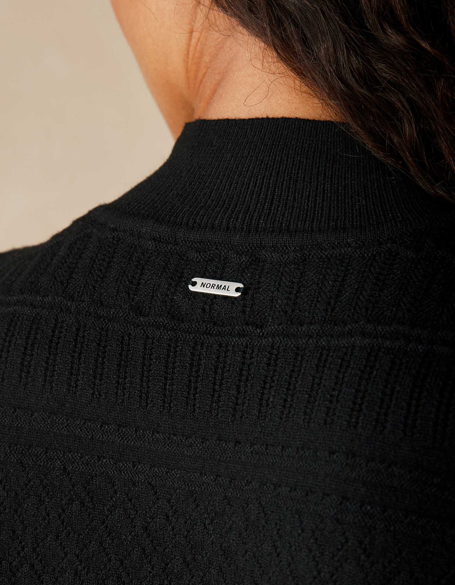 Women | Olivia Pointelle Sweater | Black