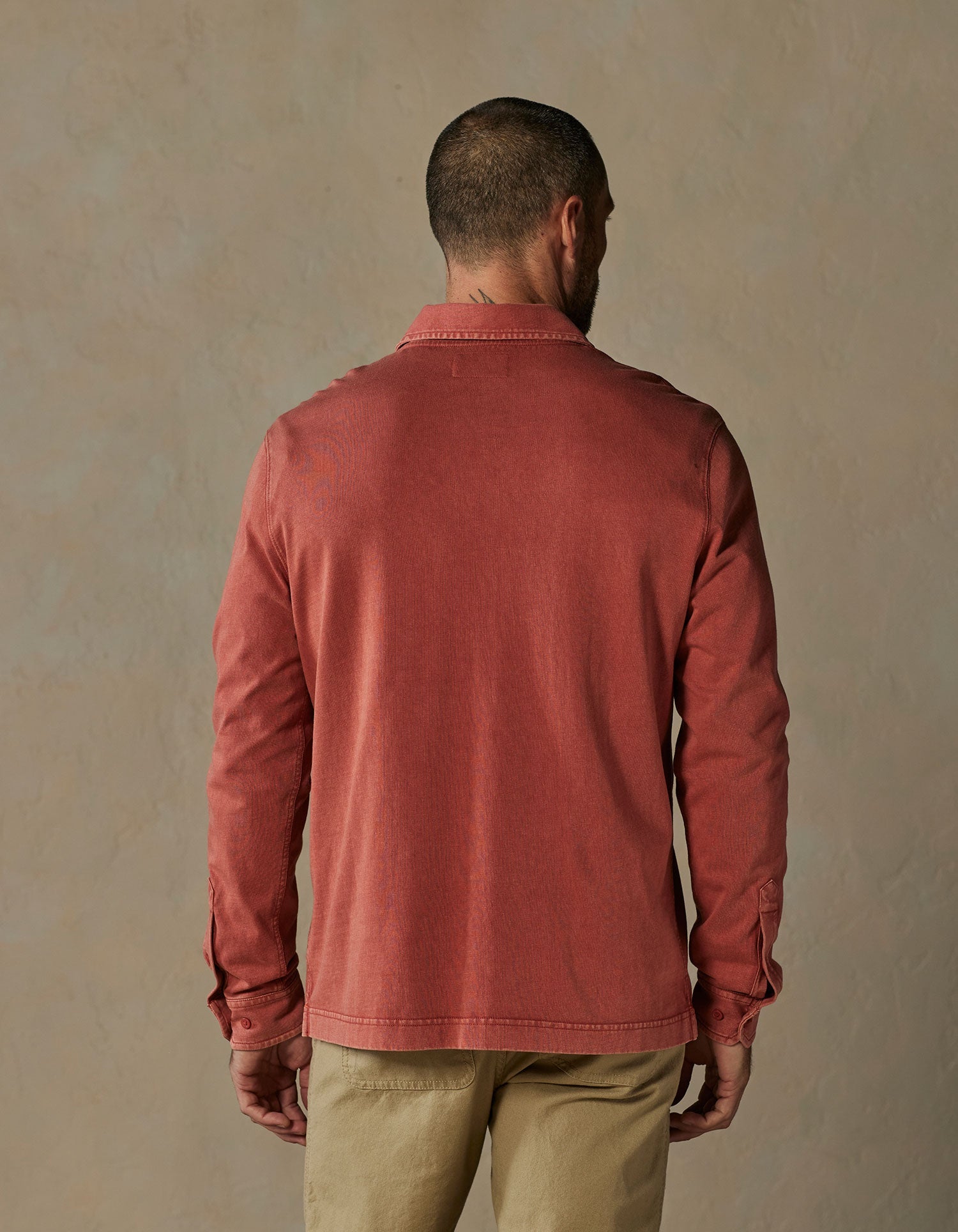 Men | Lennox Jersey Polo | Scarlet