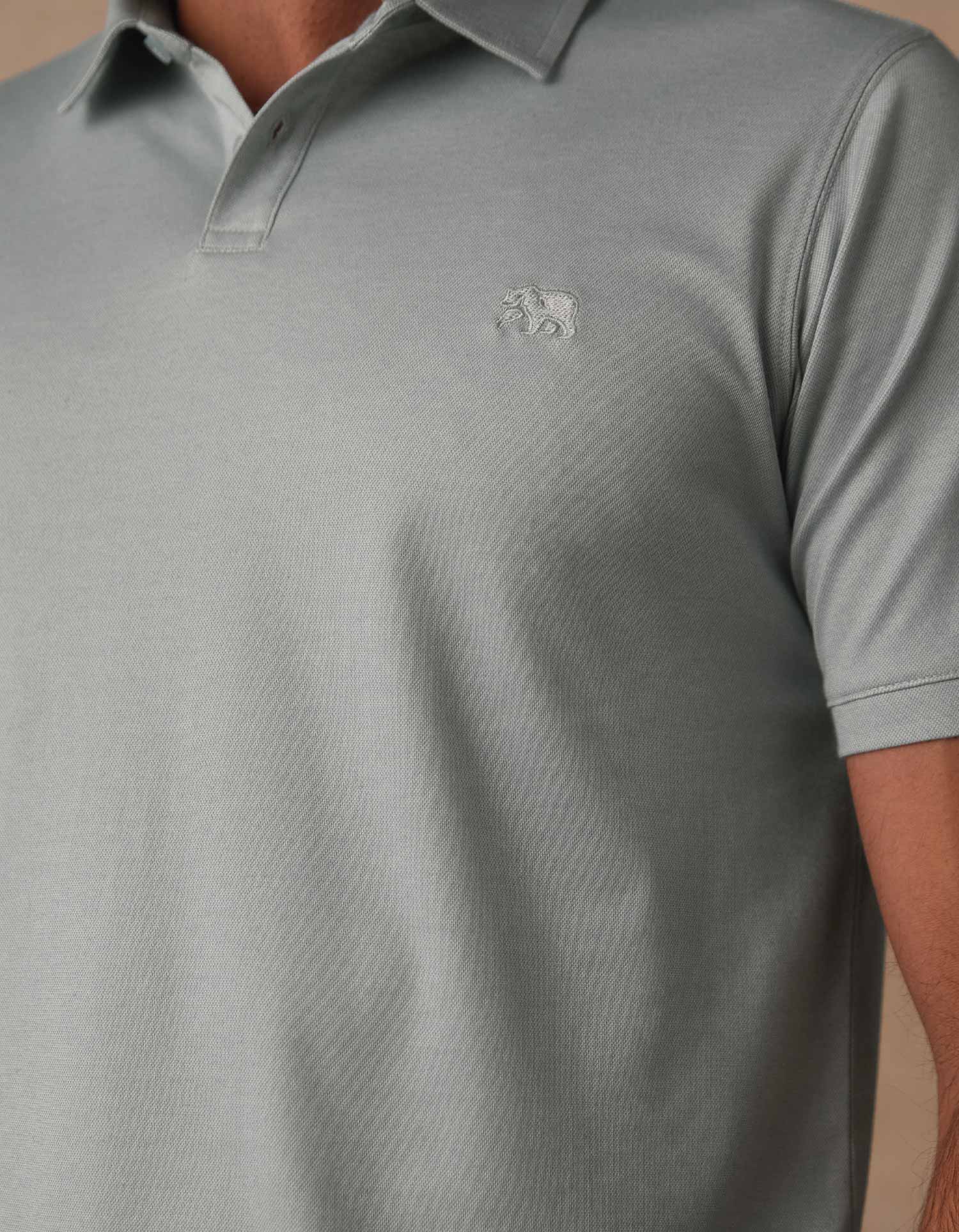 Men | Performance Pique Polo | Sea Glass