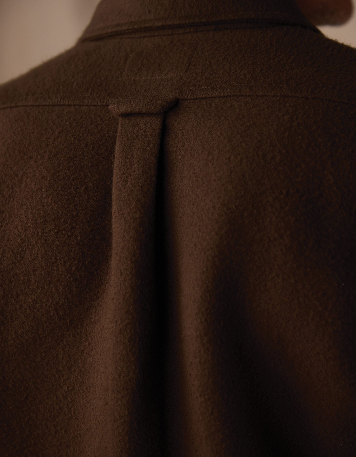 Men | Heavyweight Chamois Overshirt | Dark Brown