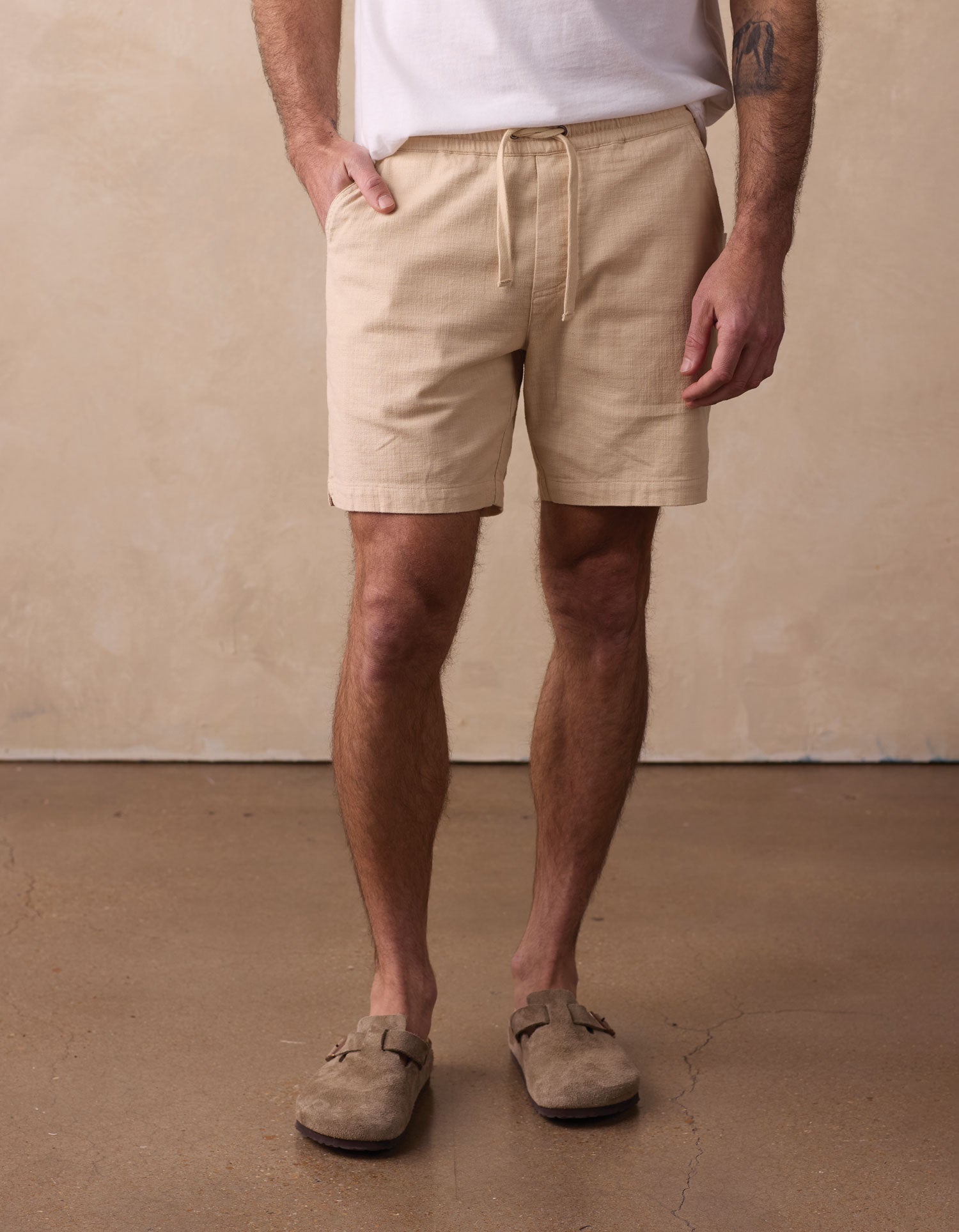 Men | Texstretch Summer Short | Sand Dune