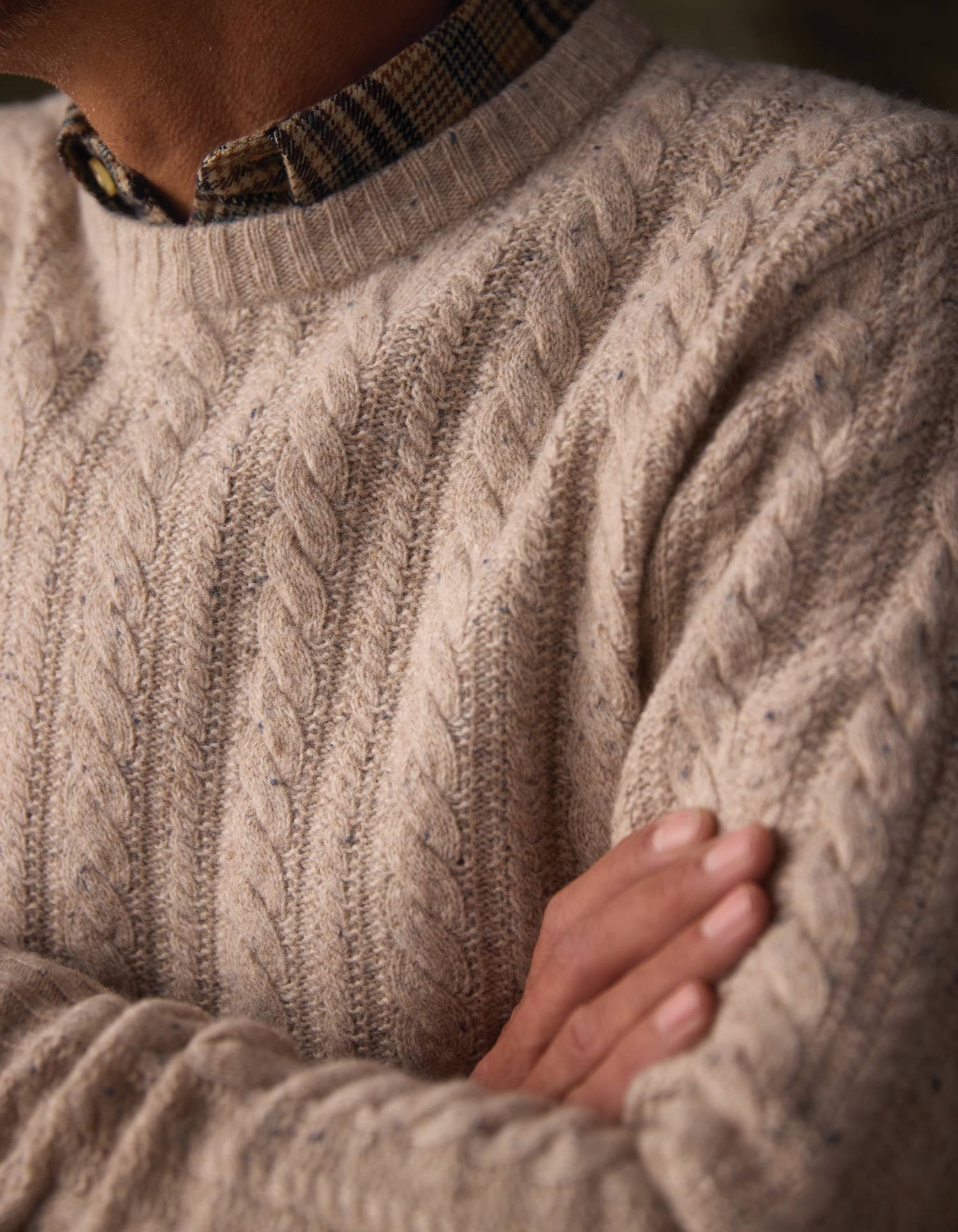 Men | Kennedy Cable Crew | Stone