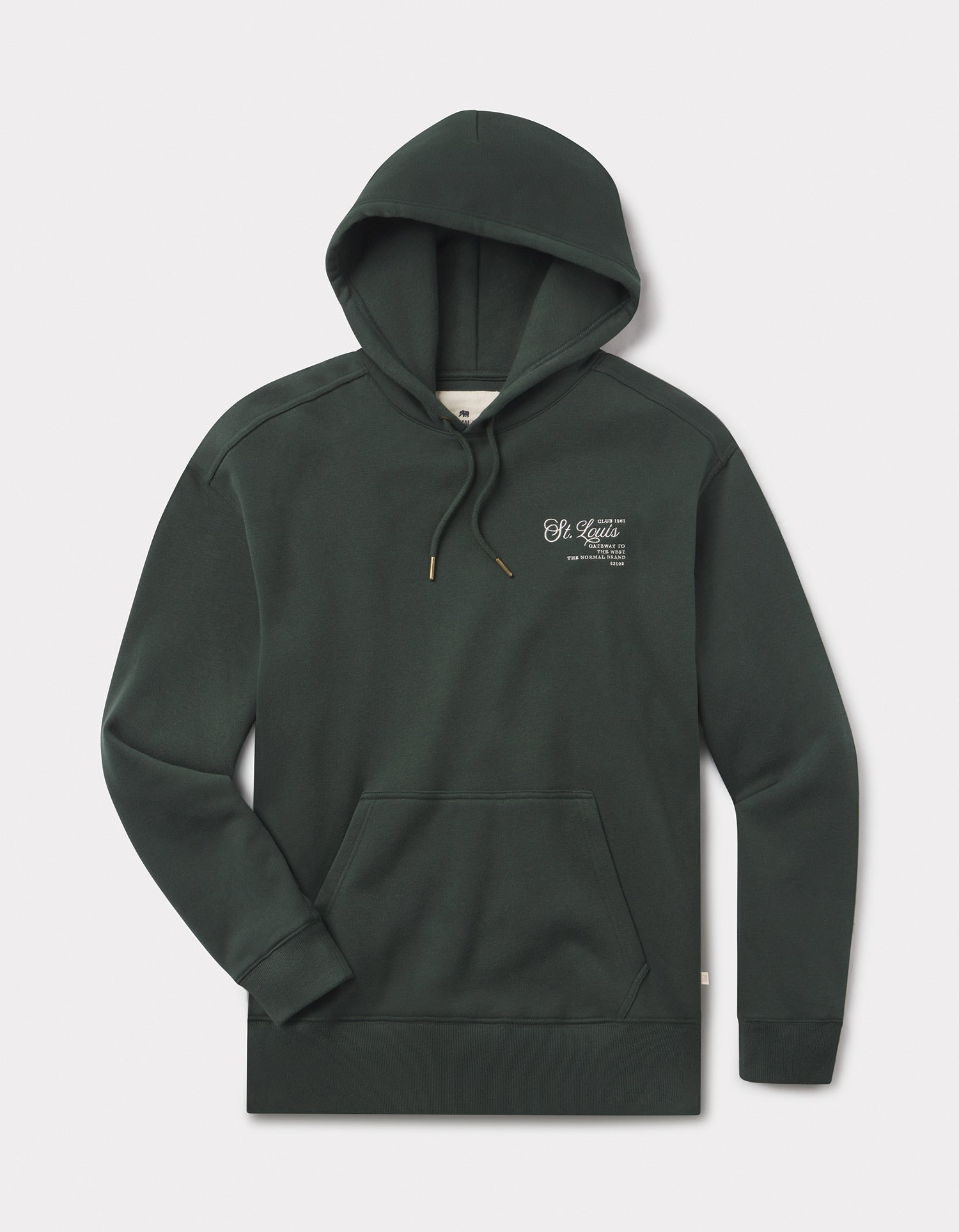 Men | Normal Fleece Graphic Hoodie | Varsity Green
