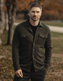 Men | Looped Terry Button Up | Alpine