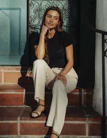 Women | Sueded Costa Drawcord Pant | Birch