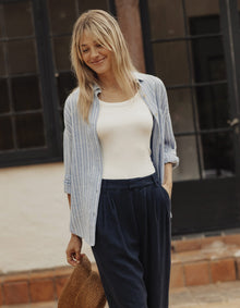 Women | Freshwater Overshirt | Sorrento Stripe