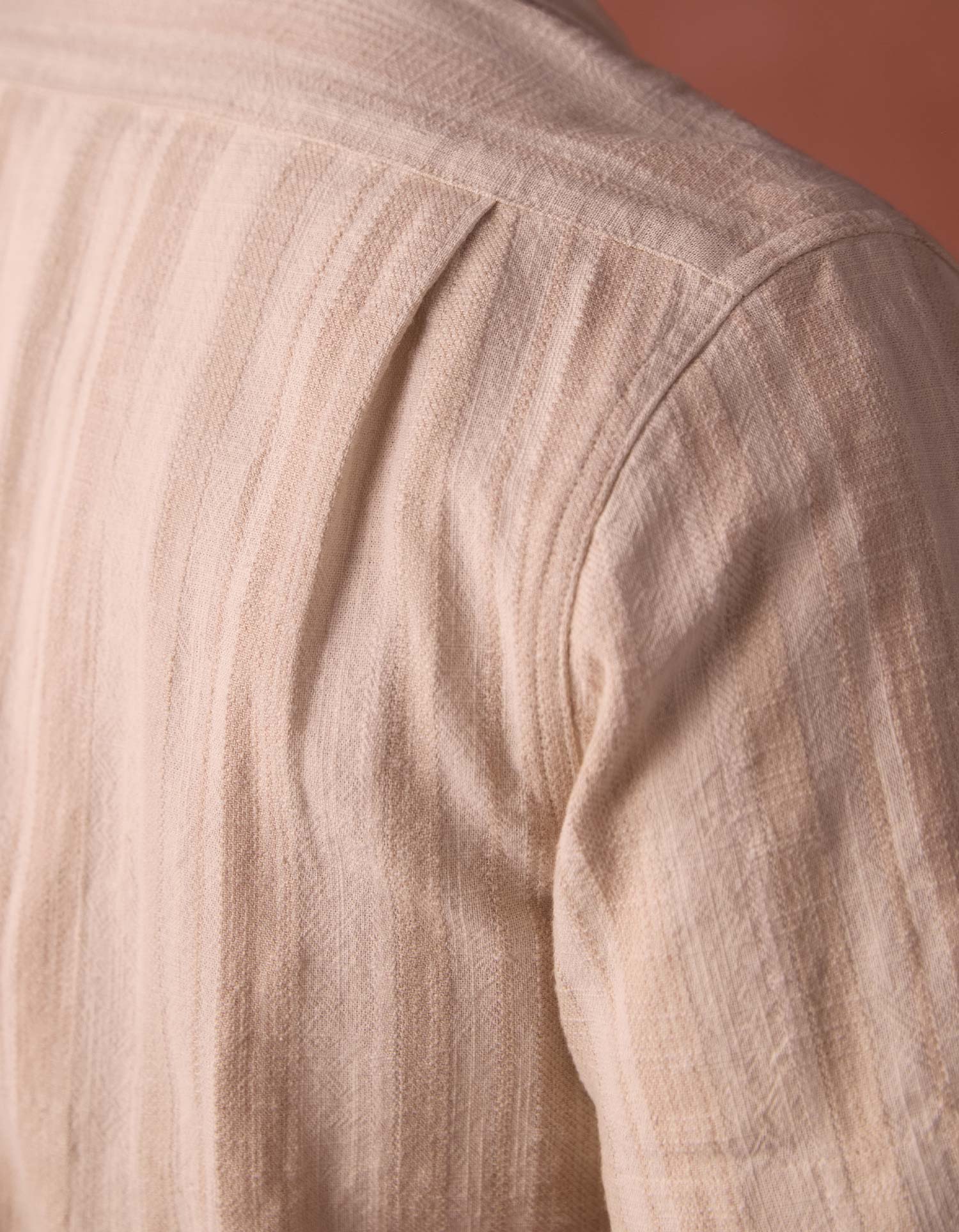 Men | Freshwater Short Sleeve Button Up Shirt | Sandstone Stripe