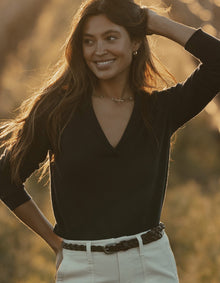 Women | Ravello Long Sleeve Polo | Navy