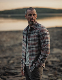 Men | Louis Heavyweight Flannel Overshirt | Spiced Brandy