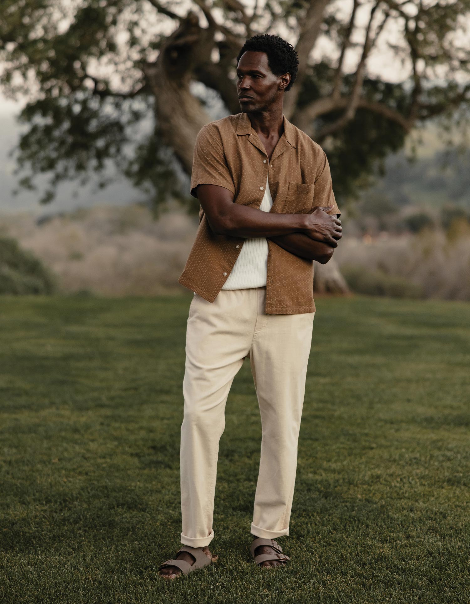 Men | Freshwater Resort Shirt | Dark Khaki