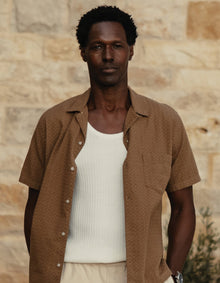 Men | Freshwater Resort Shirt | Dark Khaki