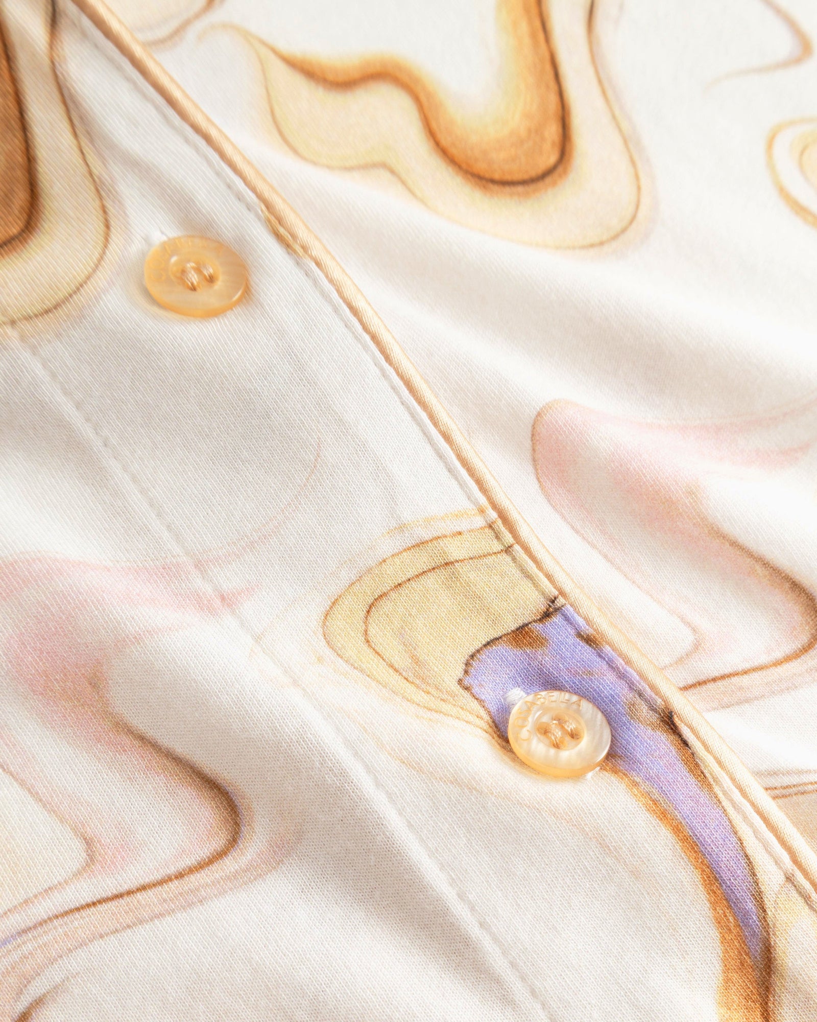 Multi Set - Pima Lusso Printed Printed Long Sleeve Top & Pant Pajama Set
