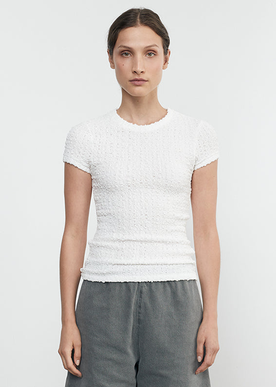 Puckered Cap Sleeve | Undyed
