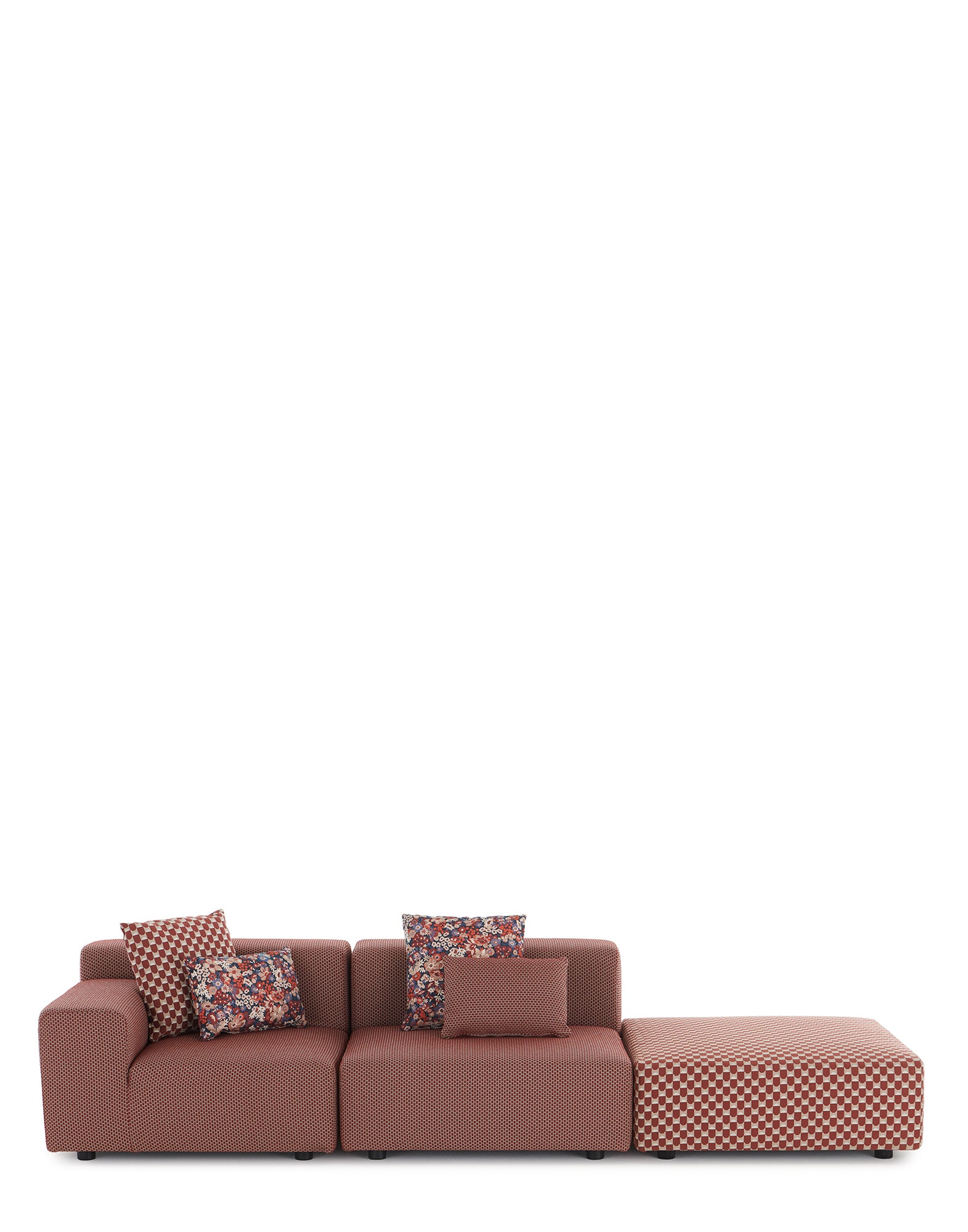 Plastics Armless Sofa | Single | Rust