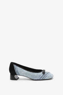 ID Soft Ballerina Pump | Black/Blue