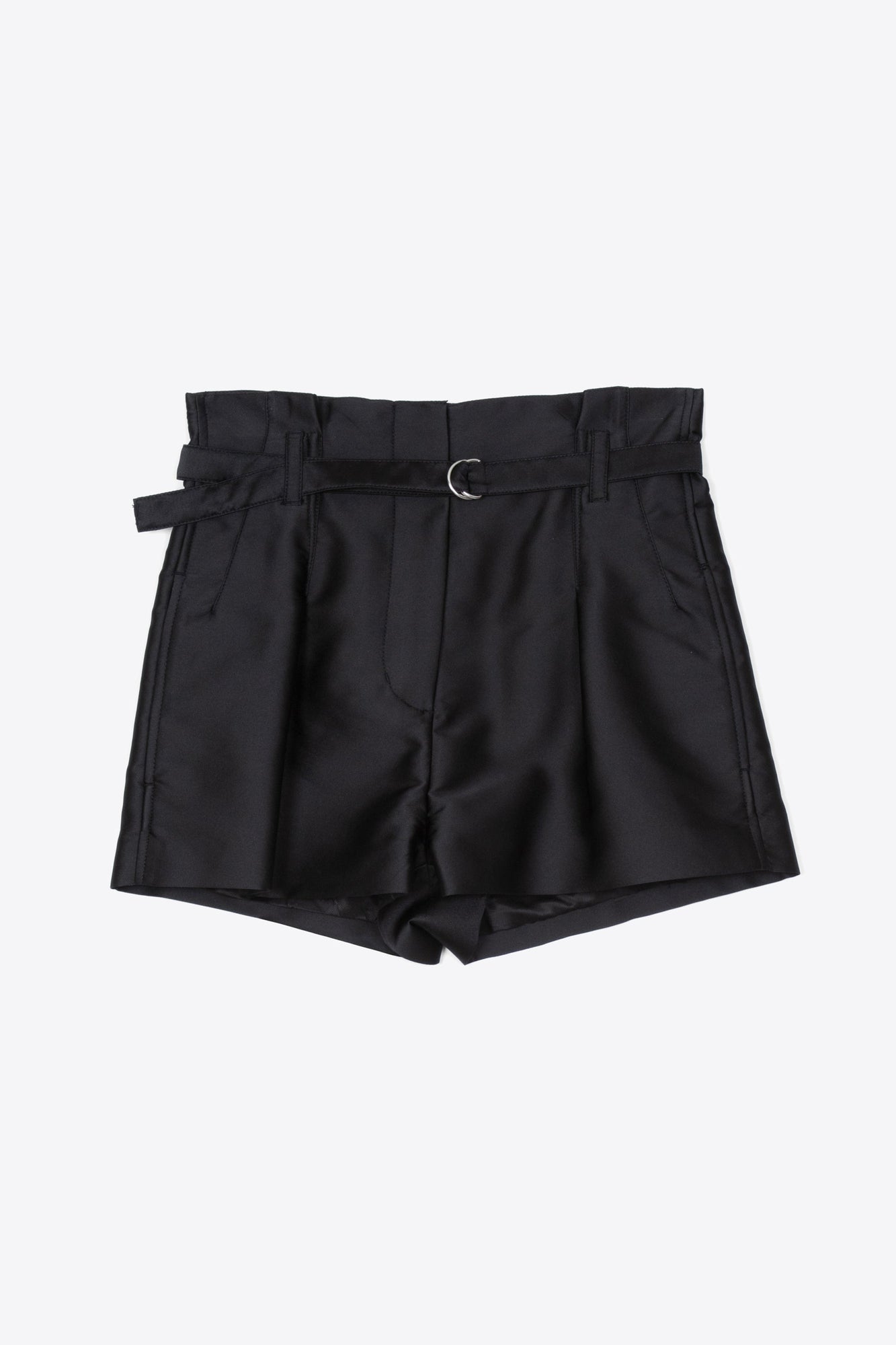 Satin Origami Shorts | Black